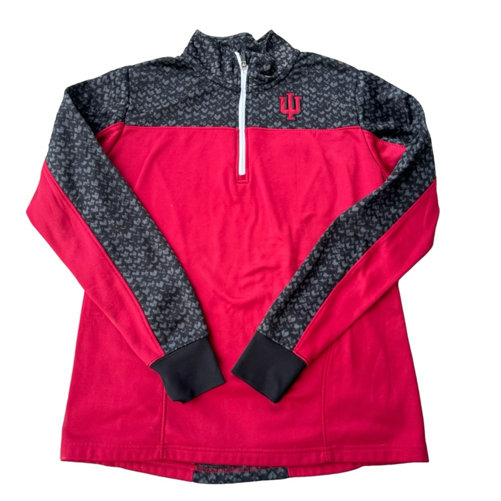 Indiana University 1/4 zip pullover sweatshirt women’s Large